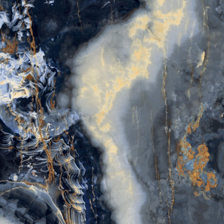 Pavimento de grés de grande formato 120x280, mármore azul escuro com veios, acabamento brilhante A4H674 Eterno Blu #3