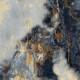 Pavimento de grés de grande formato 120x280, mármore azul escuro com veios, acabamento brilhante A4H674 Eterno Blu #4