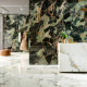 Porcelanato Bookmatch 120x280, mármore esmeralda com veios, brilho A4H850 Esmerald Paris #3