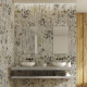 Azulejo de porcelana para parede 60x120 cm, cinzento com motivos florais, acabamento mate A4H919 Glame #4