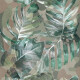 Azulejo de grés para parede 60x120 cm, bege, com motivos vegetais, acabamento mate A4H922 Kamu #1