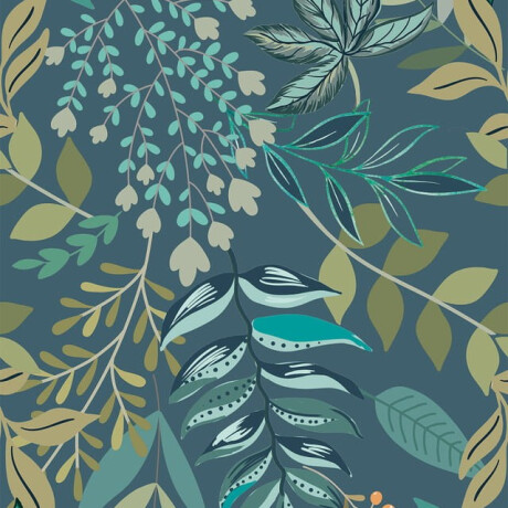 Azulejo de grés para parede 60x120 cm, azul, com motivos vegetais, acabamento mate, A4H924 Majorele #4