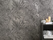 Azulejo de grés para parede 60x120 cm, cinzento, com motivos vegetais, acabamento mate A4H925 Panaria