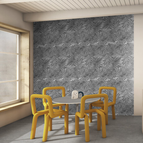 Azulejo de grés para parede 60x120 cm, cinzento, com motivos vegetais, acabamento mate A4H925 Panaria #3