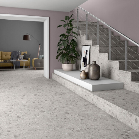 Pavimento em grés esmaltado 60x120, cinzento mate, retificado, A4H97, lastrico #10