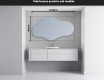 Espelho de Banheiro com LED em Formato Irregular C221 #3