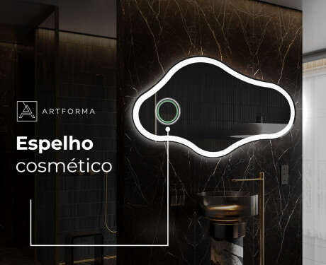 Espelho de Banheiro com LED em Formato Irregular C222 #4