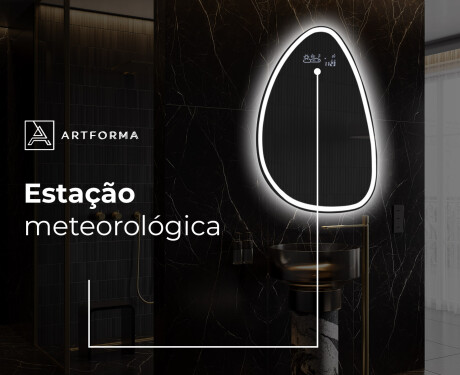 Espelho de Banheiro com LED em Formato Irregular B222 #8