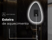 Espelho de Banheiro com LED em Formato Irregular B222 #8