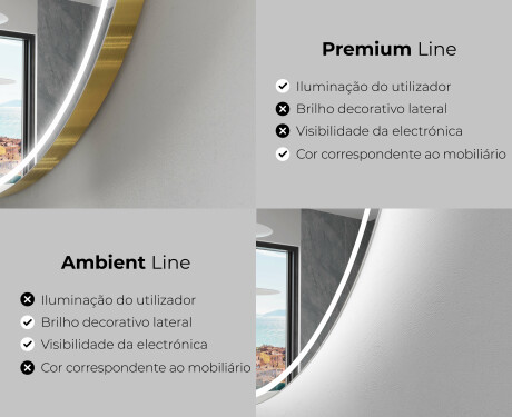 Espelho de Banheiro com LED em Formato Irregular B223 #2