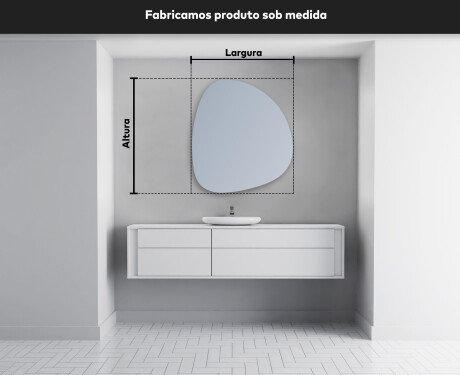 Espelho de Banheiro com LED em Formato Irregular EG221 #4