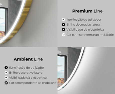 Espelho de Banheiro com LED em Formato Irregular EG222 #2