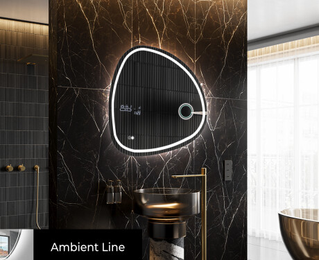 Espelho de Banheiro com LED em Formato Irregular EG223