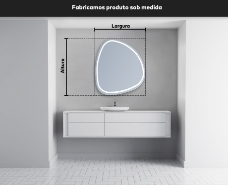 Espelho de Banheiro com LED em Formato Irregular EG223 #4
