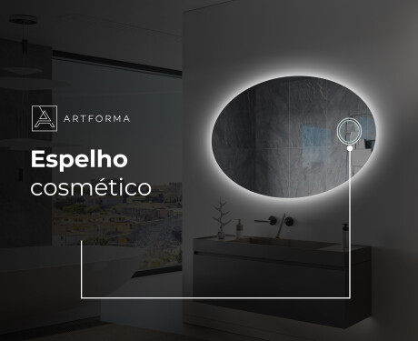 Espelho Para Casa De Banho Com Iluminação LED L226 #5