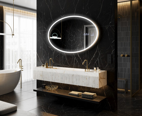 Espelho Para Casa De Banho Com Iluminação LED L227 #11