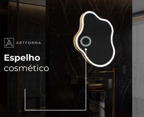 Espelho de Banheiro com LED em Formato Irregular EM222 #6