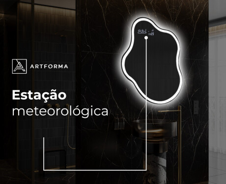 Espelho de Banheiro com LED em Formato Irregular EM222 #9