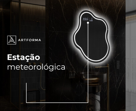 Espelho de Banheiro com LED em Formato Irregular EM223 #9