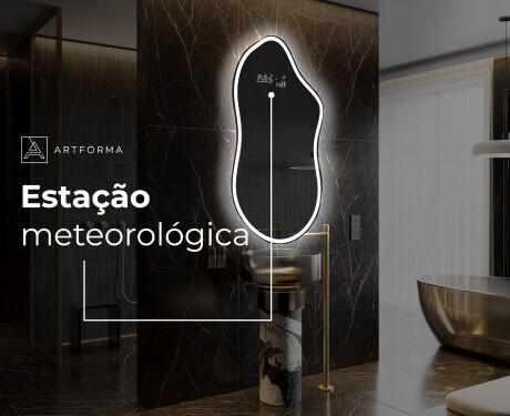 Espelho de Banheiro com LED em Formato Irregular F222 #6