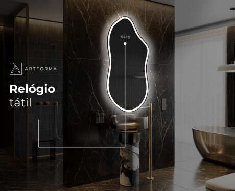 Espelho de Banheiro com LED em Formato Irregular F222 #7