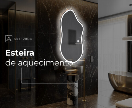 Espelho de Banheiro com LED em Formato Irregular F222 #8