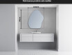 Espelho de Banheiro com LED em Formato Irregular G221 #4