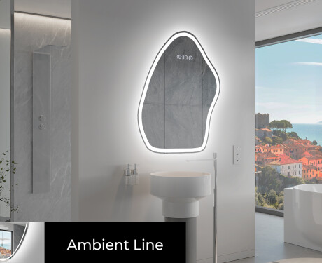 Espelho de Banheiro com LED em Formato Irregular G222 #3