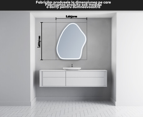 Espelho de Banheiro com LED em Formato Irregular G223 #5