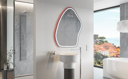 Espelho de Banheiro com LED em Formato Irregular G223