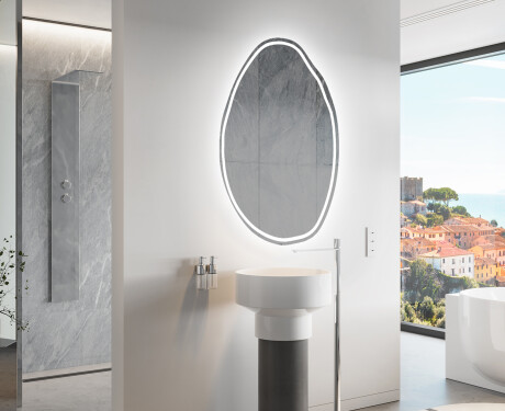 Espelho de Banheiro com LED em Formato Irregular U223