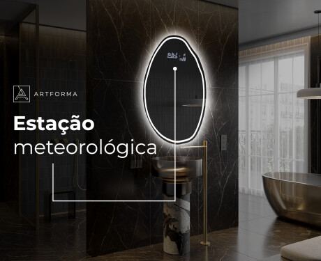 Espelho de Banheiro com LED em Formato Irregular U223 #7