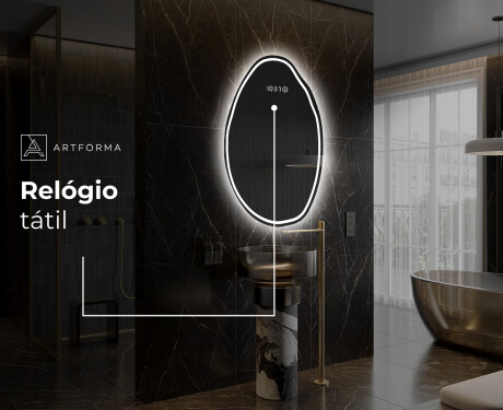 Espelho de Banheiro com LED em Formato Irregular U223 #8