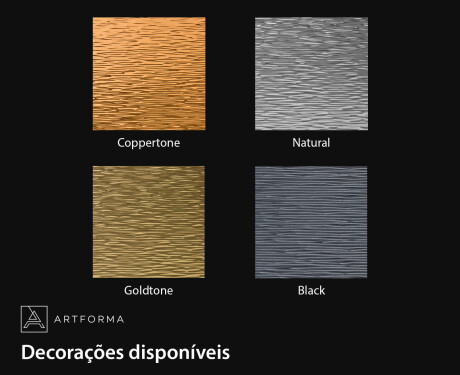 Espelho irregular com uma moldura metálica moderna L290 #2