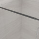 Armário de entrada de vidro transparente perfil preto #5
