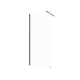 Armário de entrada de vidro transparente perfil preto #6
