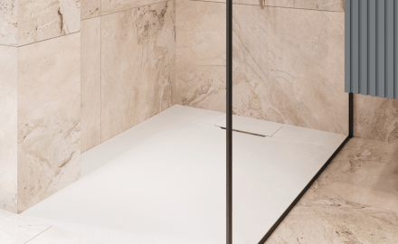 Base de duche retangular Avero 90x110 cm branco