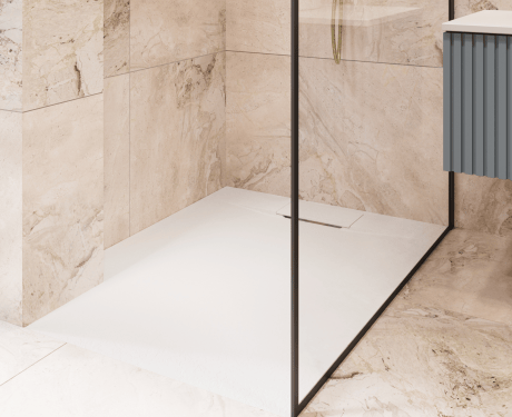 Base de duche retangular Avero 90x110 cm branco