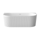 Banheira Glamour 170 cm canelada de instalação livre, completa com sifão e rolha/dreno em branco #4