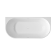 Banheira Glamour 170 cm canelada de instalação livre, completa com sifão e rolha/dreno em branco #7