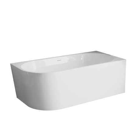 Banheira independente de encostar à parede Astri, 150 cm, com entrada à direita,  incluindo sifão, tampão e um transbordador elegante #3