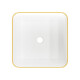 Lavatório de bancada MALAGA branco/dourado #4