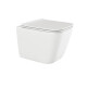 WC WC sem flange PAROS branco com revestimento de descarga #3