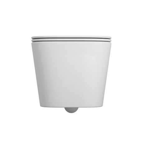 WC WC sem flange PAROS branco com revestimento de descarga #5