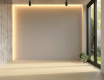 Radiador decorativo vertical com kit de montagem, preto