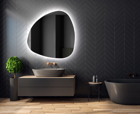 Espelho de Banheiro com LED em Formato Irregular J221 #2