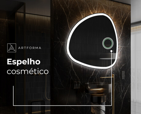 Espelho de Banheiro com LED em Formato Irregular J222 #4