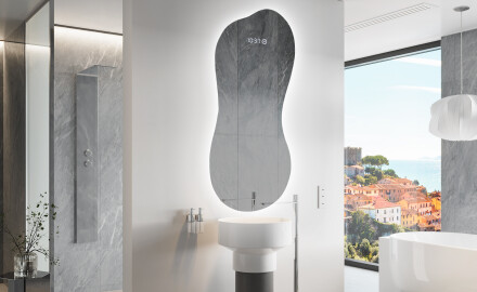 Espelho de Banheiro com LED em Formato Irregular K221
