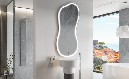 Espelho de Banheiro com LED em Formato Irregular K222