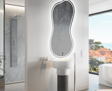 Espelho de Banheiro com LED em Formato Irregular K223